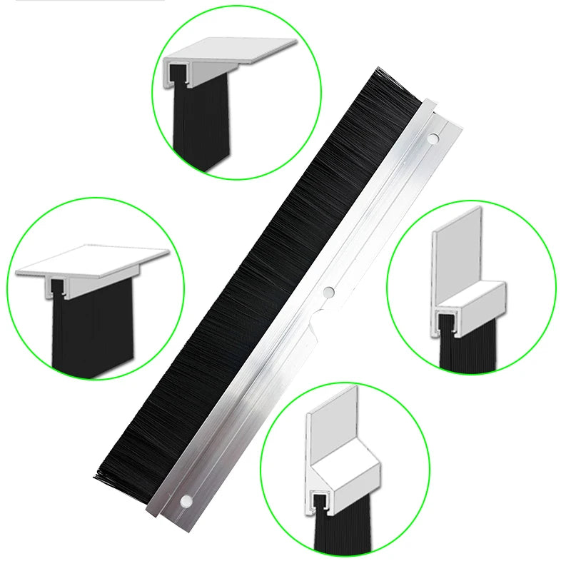 Aluminum Profile Anti Static Brush Customized Nokia Cabinet Sealing Wiring Brush