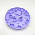 VaryWell Fast Shipping Food Grade Silicone Dog Spring Mini Flowers Slow Eating Puzzle Silicone Dog Slow Feeder