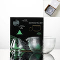 Glass Matcha Bowl Traditional Chawan Anti Spout Handmade Green Tea Cup for Iced Tea Matcha Powder Multifunctional Everyday Use
