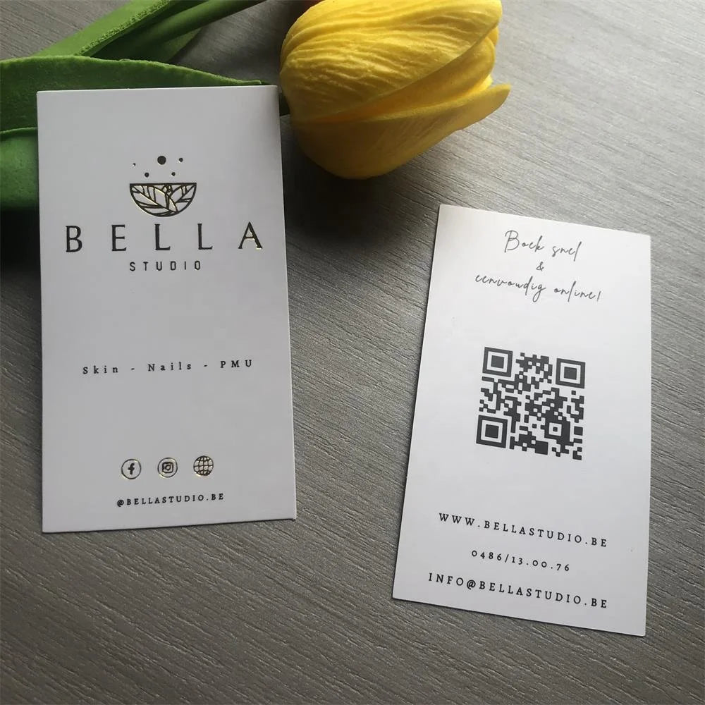 Custom Printed 300gsm Coated Paper Postcards and Greeting Cards Matte Finish Gold Foil for Small Businesses