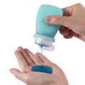 Empty 2 Oz Leak Proof Portable Reusable Silicone Travel Size Bottle Toiletry Cosmetic Container Travel Bottles 60ml for Lotion