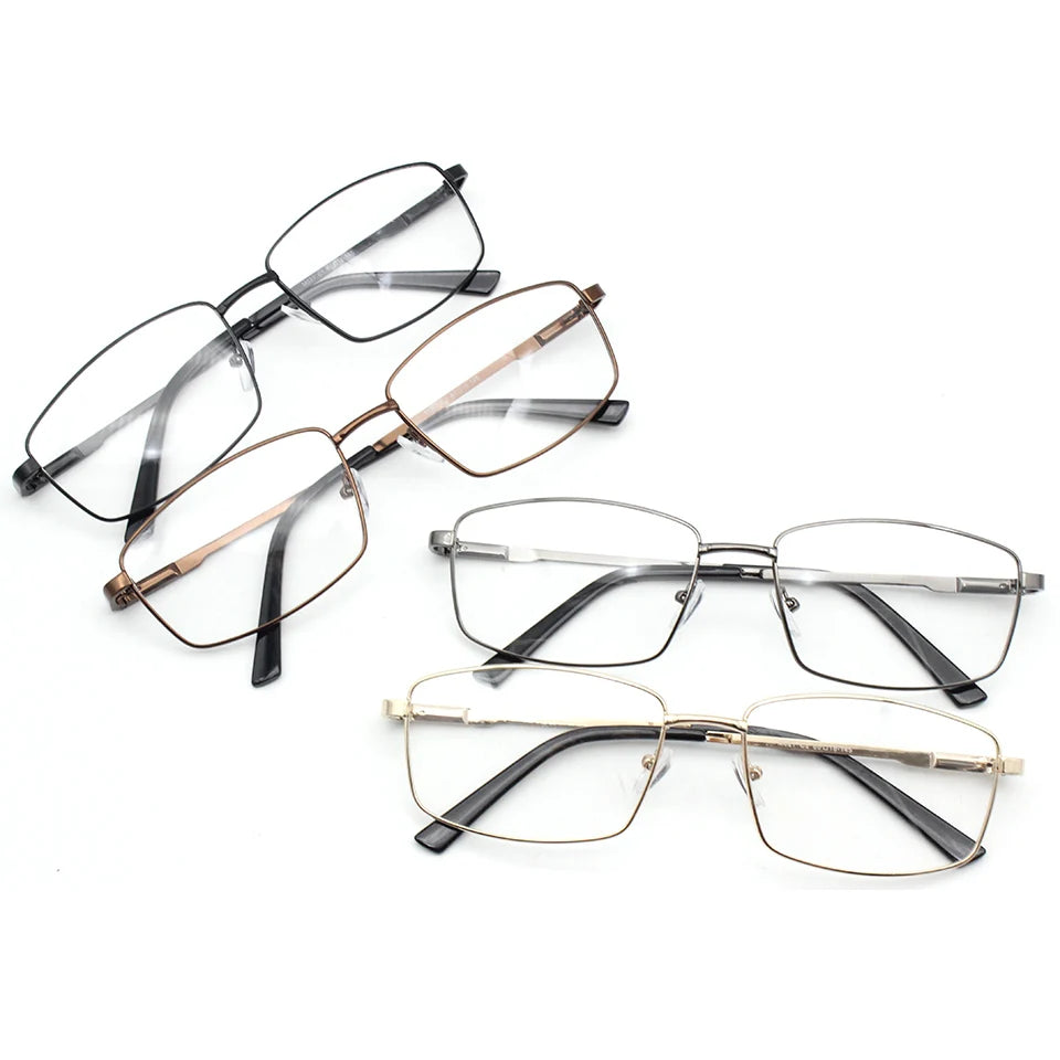 2022 Hot Sale Custom Logo Fancy Design Women Slim Metal Stainless Steel Optical Frame Glasses