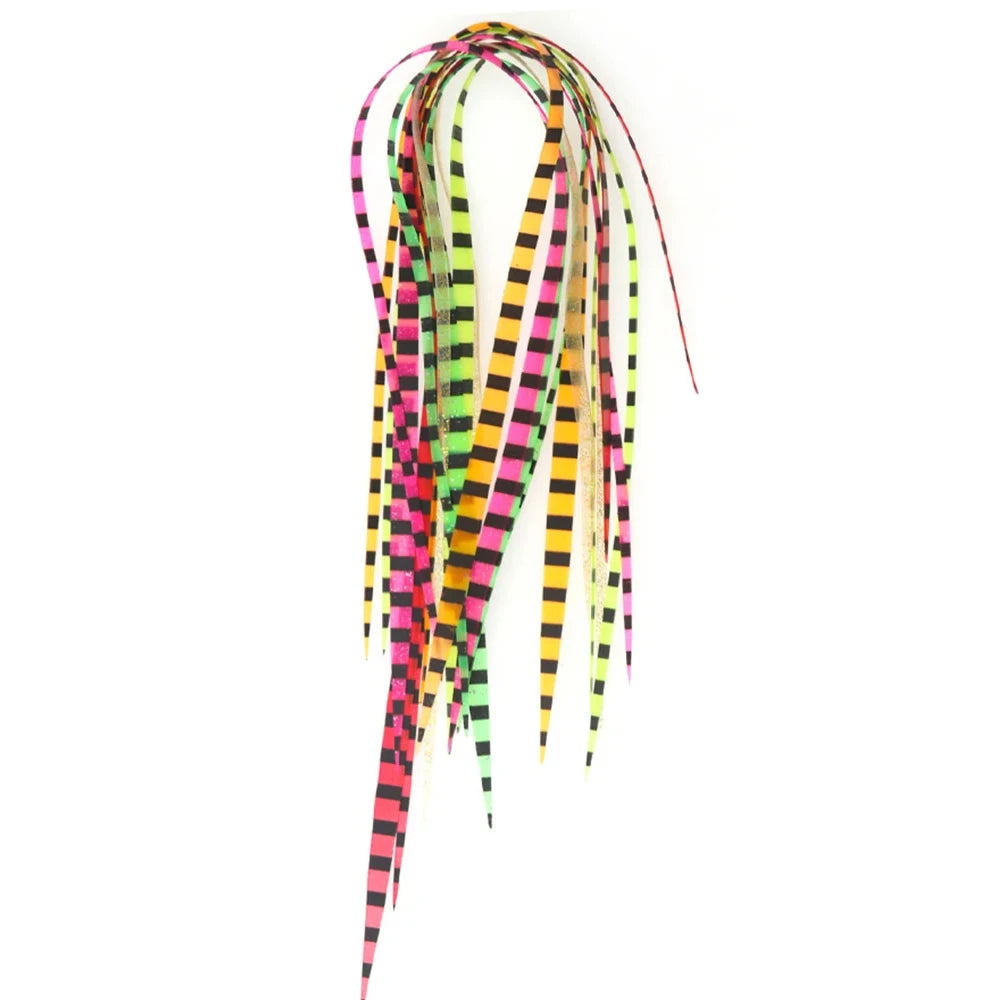 Multiple Colors Silicone Skirt Trailers Salty Rubber Skirts DIY Madai Jigs Snapper Fishing Lure