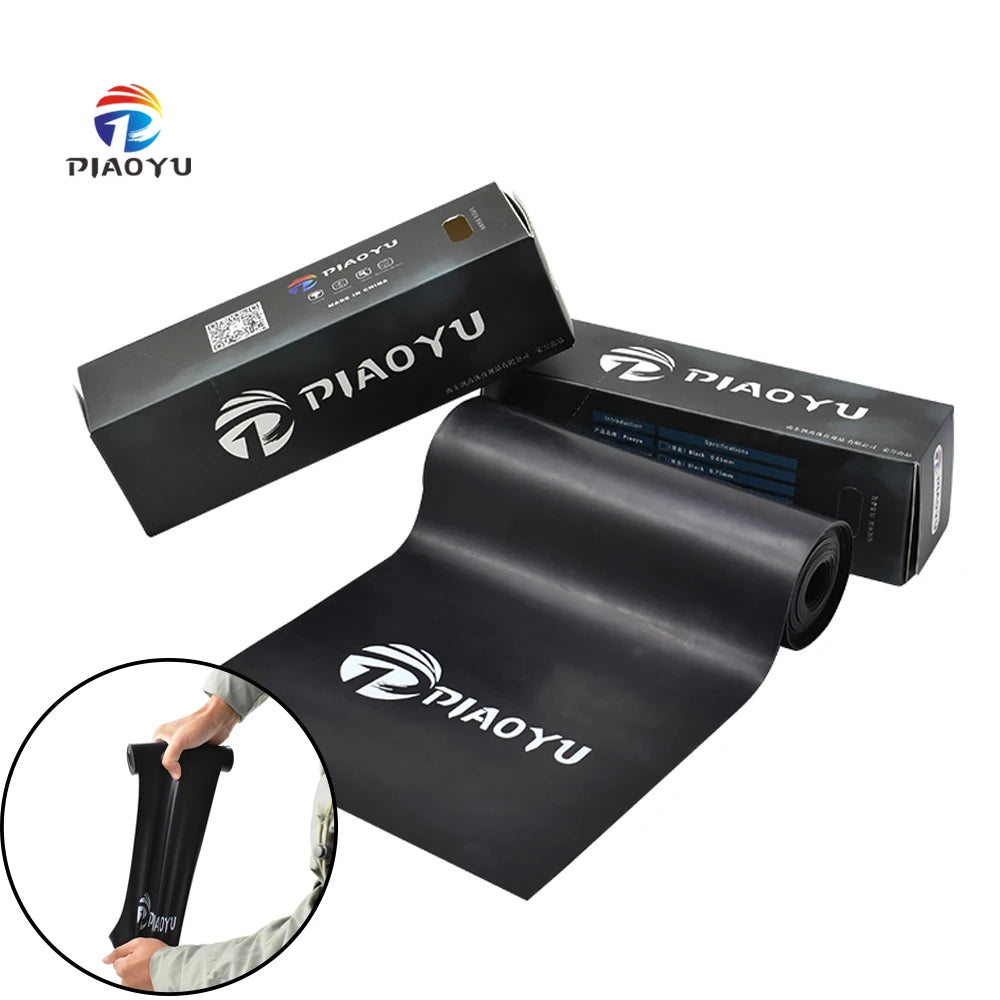 PIAO YU 200cm Customized Black Rubber Band Elastic Natural Latex 2 Meters with Box for Hunting