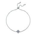1Carat Moissanite Bracelet for Women 925 Sterling Silver Classic Four Claw Simple Design Gift for Lady
