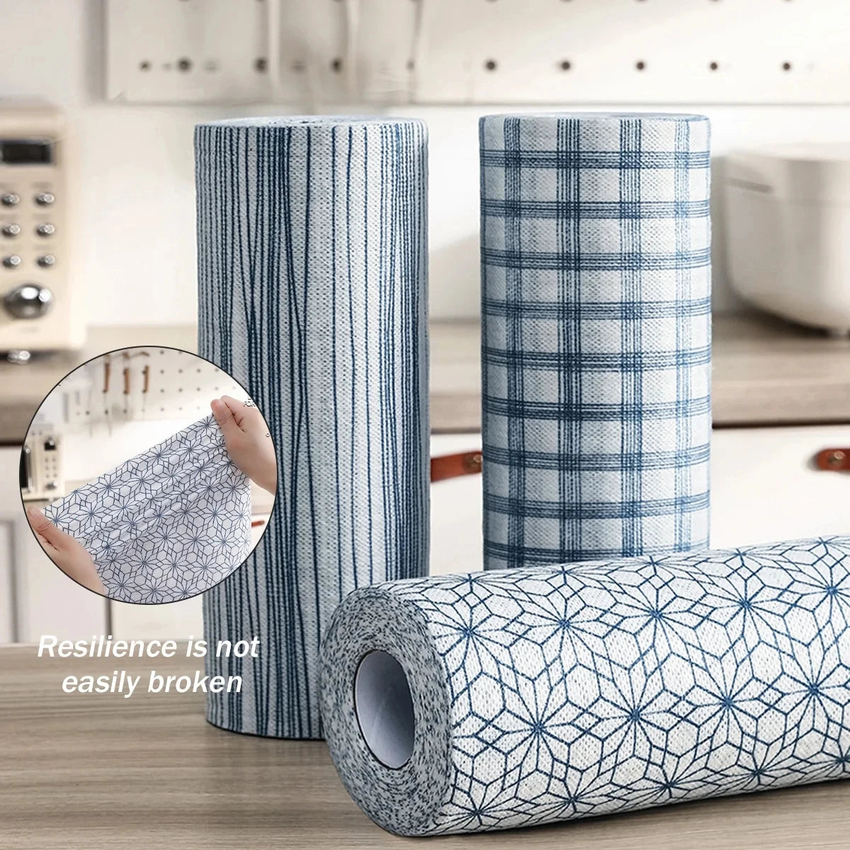 Custom Microfibre Printed Cleaning Cloths Roll Lazy Disposable Cleaning Rags Reusable Towel Microfiber Towel Rolls