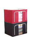 Factory Wholesale 24L Steel Frame Clothing Organizer Oxford Cloth Quilt Storage Bag Foldable Cloth Storage Box MegaBDM
