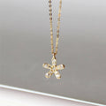 Trendy Vintage Design 925 Sterling Silver with Gold Color Plating Women Gift Necklace