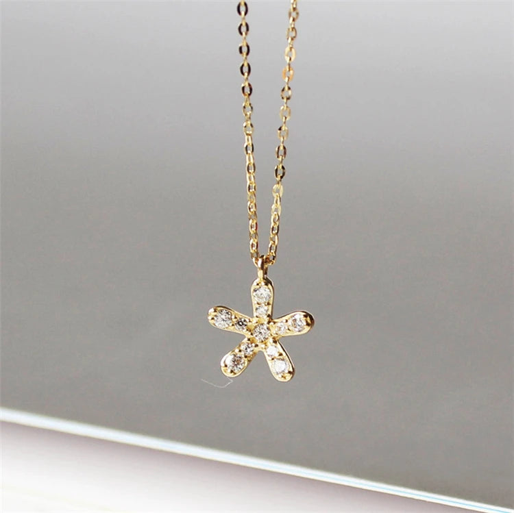 Trendy Vintage Design 925 Sterling Silver with Gold Color Plating Women Gift Necklace