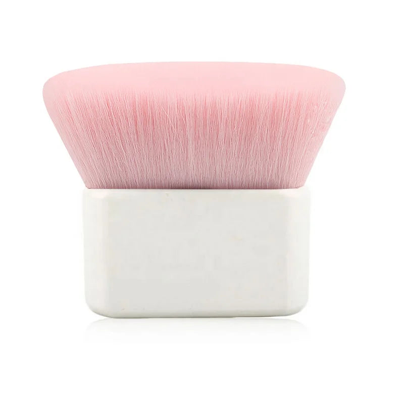 Oem Custom Logo Design Manufacturer Fan Flat Body Brush Synthetic Hair Make up