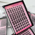 Wholesale Self Apply D Curl Cluster Eyelashes Kit Pre Cut Individual Lash 3d Faux Mink Diy Segment Lash Kit Extension Lash Diy