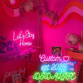 Rebow Drop Shipping No Moq Custom Flexible Personalized Wall Mounted Neon Light Sign Neon for Party Decor
