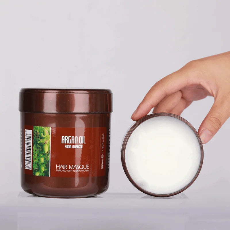 Argan Oil Silicone-Free Pure Argan Oil Hair Masque Professional Salon Treatment Long Lasting Masque 200ml/500ml