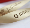 Wholesale Custom Logo Satin Ribbons Printed Personalised 0.6mm-2mm Silk Polyester Gift Ribbons with Satin Finish
