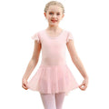 Ballet Leotards for Girls with Skirt Toddler Dance Dress Leotards Flutter Sleeve Training Dance Wear Ballerina
