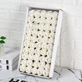 Top Sale 10 Colors 6cm Soap Roses Flowers 50 Pcs Artificial Soap Flower Heads Box