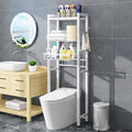Home Toilet Holder Towel Bars Storage Iron Rack Metal 3-Tier Eco-Friendly Folding Bathroom Organizer Shelf Paper Holder 3 Hooks