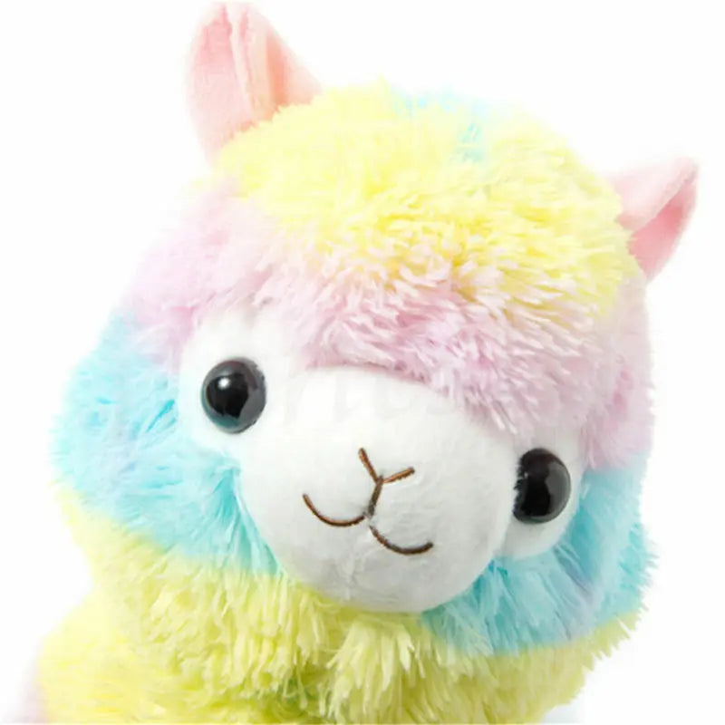 5\" Rainbow Kawaii Alpaca Llama Arpakasso Soft Plush Toy Doll Cute Decorative Object Gift