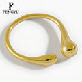 Fine 18k Gold Plain Minimalist Rings for Women 925 Sterling Silver Fashion Adjustable Ring Designer Custom Jewelry Wholesale
