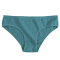 Women Vertical Stripe Natural Cotton Fabric Panties  Low-Rise Underwear Breathable Skin Friendly