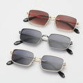 Rectangle Metal Retro Metal Frame Women Small Lens Small Frame Sunglasses Lunette De Soleil 2021 Shades Designer Sunglasses