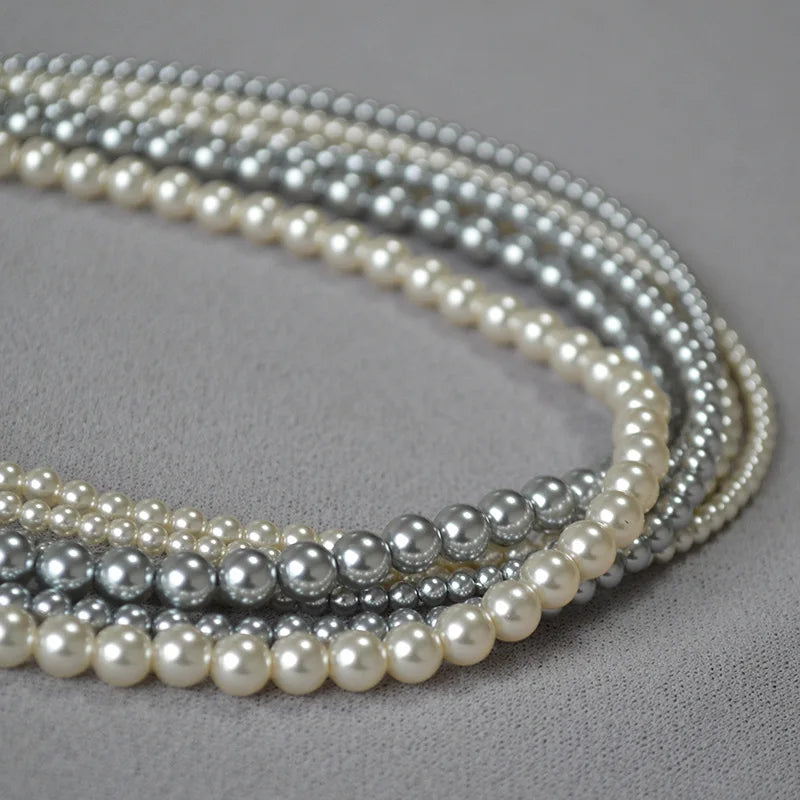 DEYIN Hot Sale Fashion Natural White Freshwater Cultured Pearl Necklace for Women
