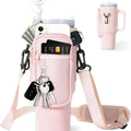 Dropshipping Water Bottle Holder Carrier Bag Adjustable Shoulder Strap with Zipper Phone Pocket Cup Accessories for Stanley