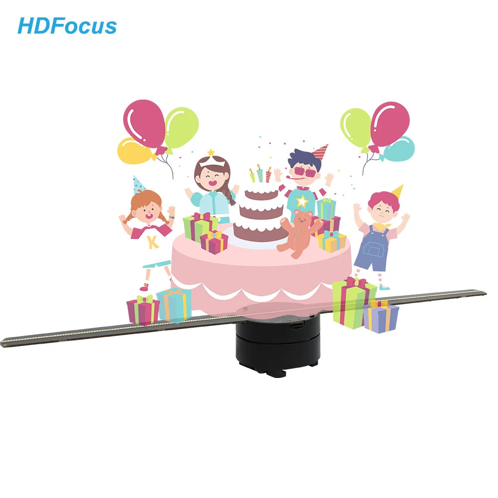 Holographic Display 3D Hologram Fan 42Cm 1600X224 Resolution Holographic Screen Fan