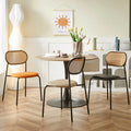 Modern Nordic Stackable PE Rattan Dining Room Cafe Restaurant Outdoor Kitchen Chairs