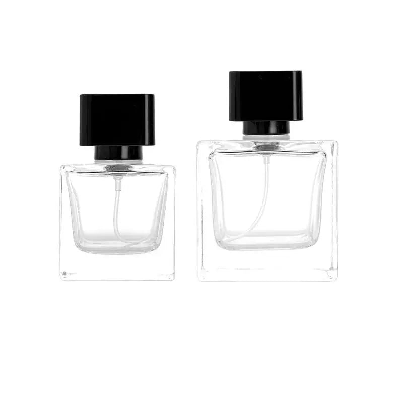 Thick Premium 30ml 50ml 100ml Crimp Glass Perfume Bottle Cube  Easy Crimpless Parfum Glass Bottle