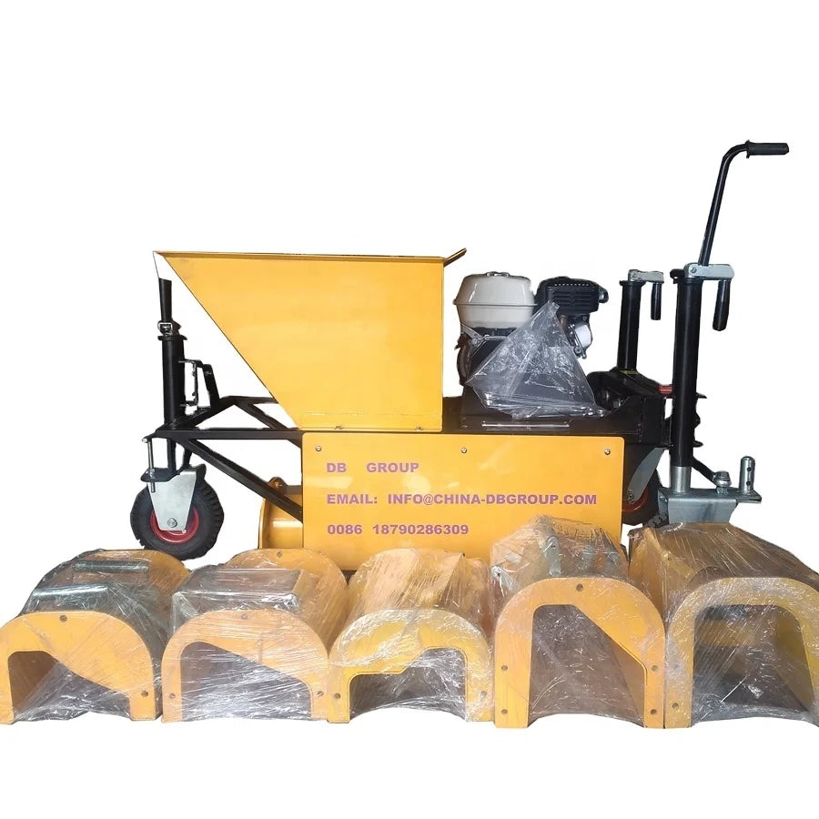 Other Concrete Machinery Gasoline Engine Cold air Four-stroke Curb Sliding Mold Forming Machine for Sale
