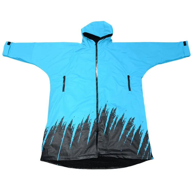 Recycled Oversized Waterproof Change Robe Stay Warm Swim Parka Windproof Beach Poncho Coat