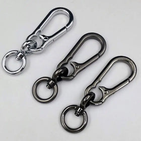 Wholesale Car Metal Hook Buckle Removable Open Screw D Ring Clasp Spring Swivel Hook Key Chain Car Key Holder Diy Accessory Bulk