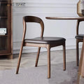 Mid Century Sillas De Comedor Wood Frame Bar Stool Leather Upholstered Wooden Dining Chairs for Hotel and Restaurant