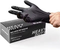 6mil Full Textured Custom Gloves Tattoo Heavy Duty Repair Industry Garden Powder Free Nail 6mil Black Disposable Nitrile Gloves