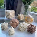 Geometric 3D Irregular Shape Eco-Friendly Silicone Mold for Candles Cake Tools DIY Opp Bag Packaging