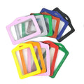 Dual-Sided Transparent PU Leather Credit Card Holder Bus IC Access Control Work Card Factory Sale for Promotional Business Gifts