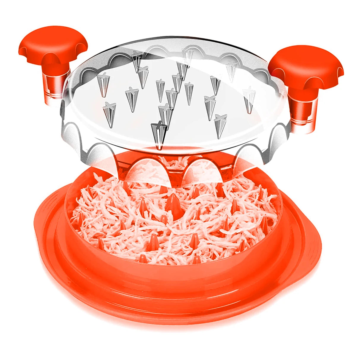 Cheap Factory Price Chicken Shredder Bbq Tool Twist Customized Color LOGO Plastic Upgraded Non-Slip Large Chicken Shredder