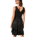 High Quality Women's Long Mixed Tiered Mini Dress Eco-Friendly Washable Worsted Fabric Strapless Neckline Digital Natural