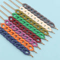Wholesale Vintage Fall/Winter 2024 Dark Colored OEM Bracelet Gift Girl Temperament Women Simple Chain Acrylic Bracelets Bangles MegaBDM