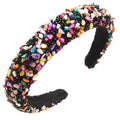 Baroque Fashion Premium Rhinestones Headband Luxury Colorful Crystal Beaded Rhinestone Headband for Women