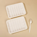 Customized Disposable Packaging Box Environmentally Friendly Compostable Cornstarch Tray For Fruit Salad Packing Box