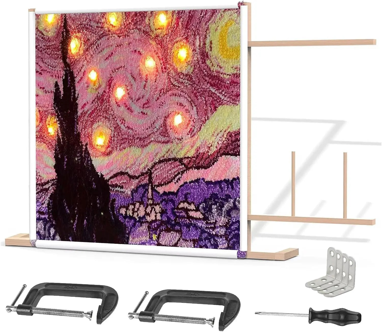 Wholesale Custom Size Wooden Durable Wood Tufting Frames for DIY Rug Making Weaving Carpet