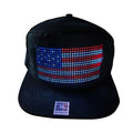 American Nation Flag Led Show Performance Party Favor Led Trucker Hats RGB DIY Led Baseball Caps with Led Light