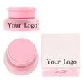 Vegan Pink Strawberry Lip Scrub Exfoliator Sugar Scrub for Dry Lips Dead Skin Removal Lip Care Jar Packaging OEM Private Label