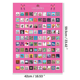 Romantic Design Created Unique Fresh Illustrations Poster Scratch Date Board Ideas