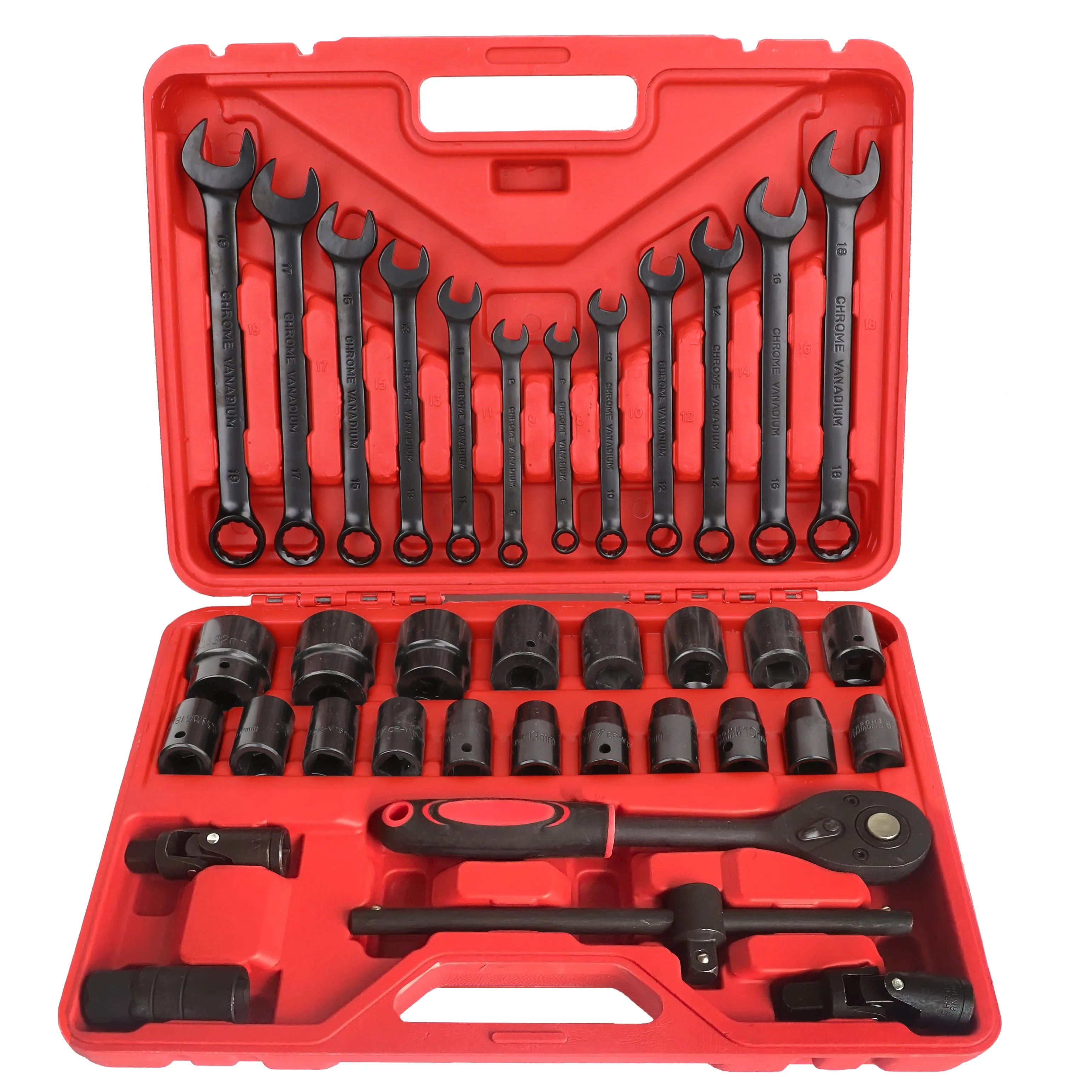 Our New 37Pcs Socket Set Tool Kit for Vehicle Repair Impact Socket Set