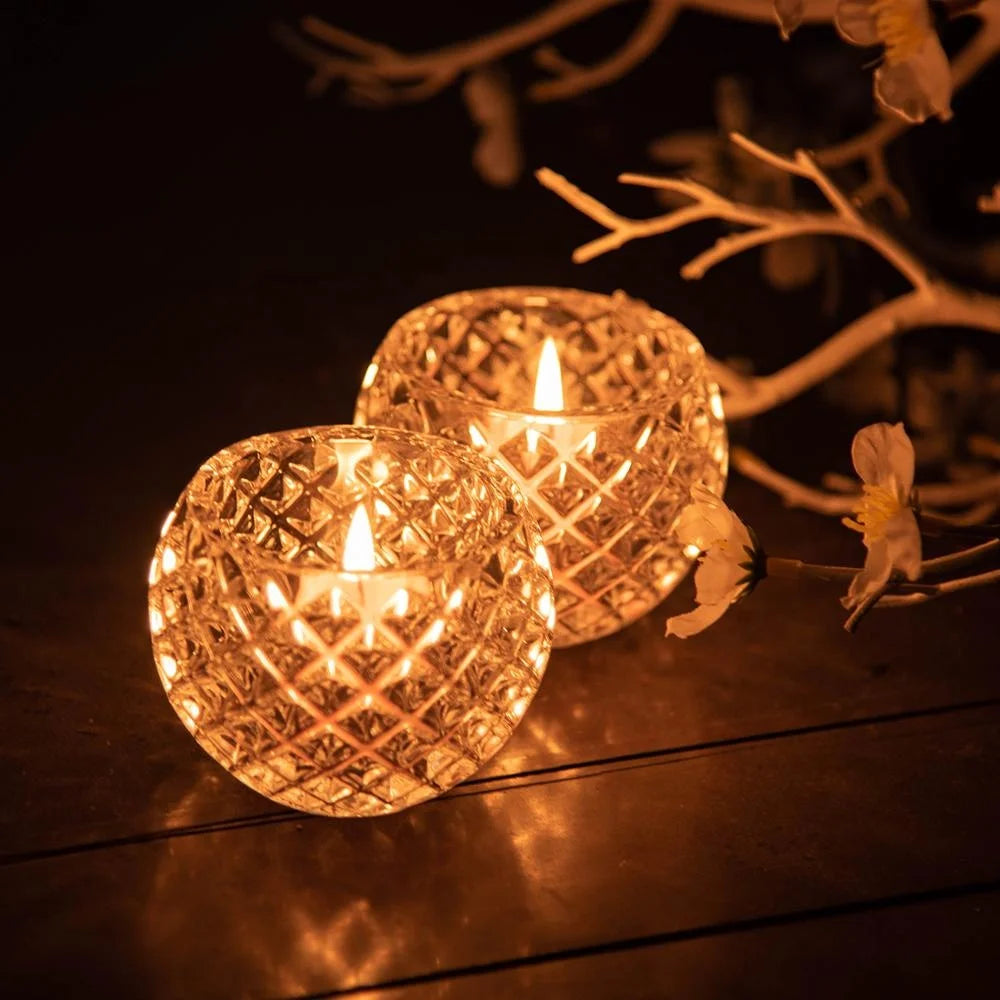 Glass Votive Candle Holders Clear Tealight Holder Wedding Party Candelabra Housewarming Dining Table Room Decorative Centerpiece