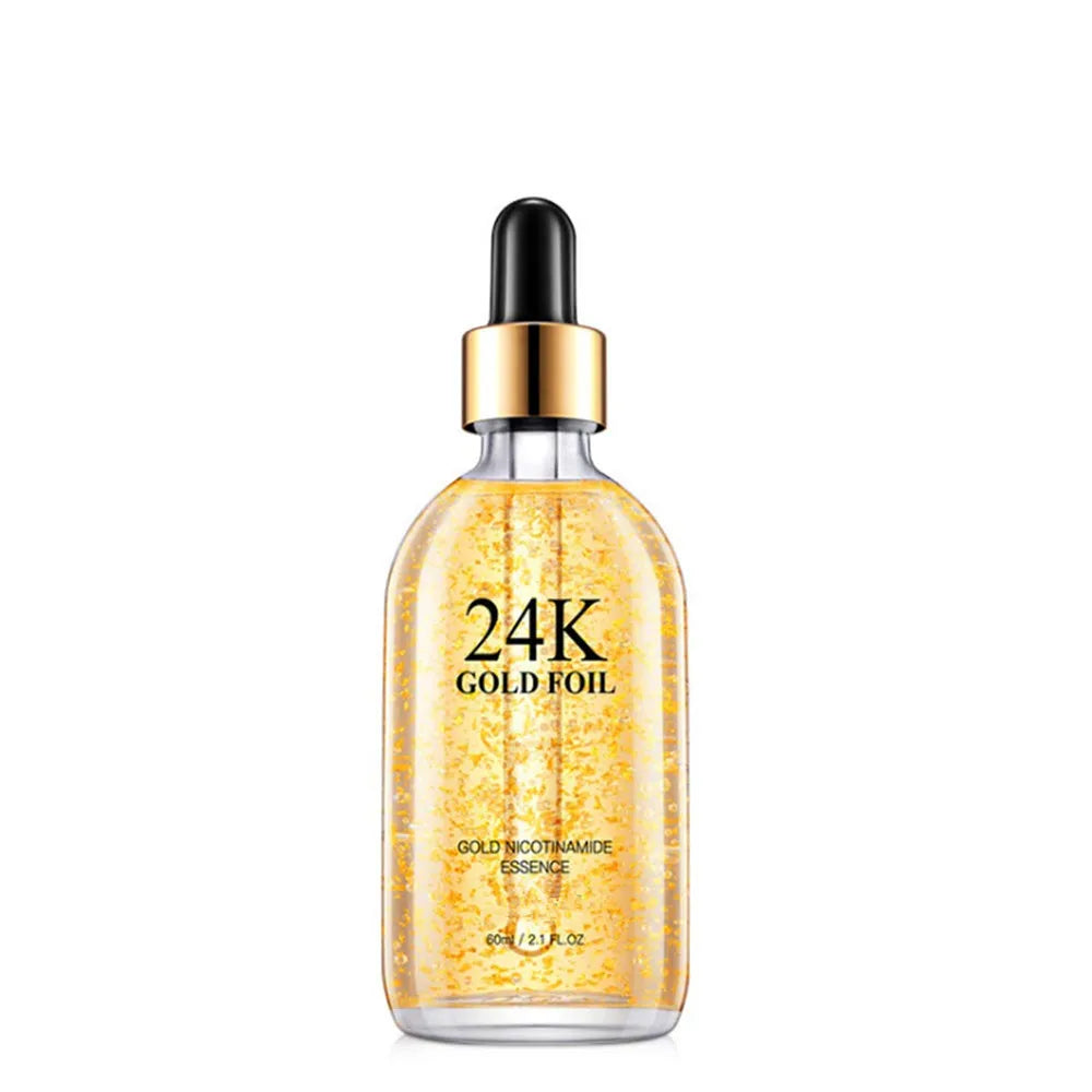 24K Gold Serum Vitamin C Glycerin OEM ODM Facial Collagen Moisturizing for Essence Lift Firming Anti-Aging Whitening Face Skin C
