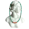 Natural Turquoise and mop 925 Sterling Silver handmade Gemstone Necklace